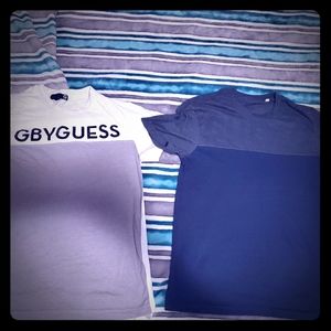 Two GUESS t-shirts